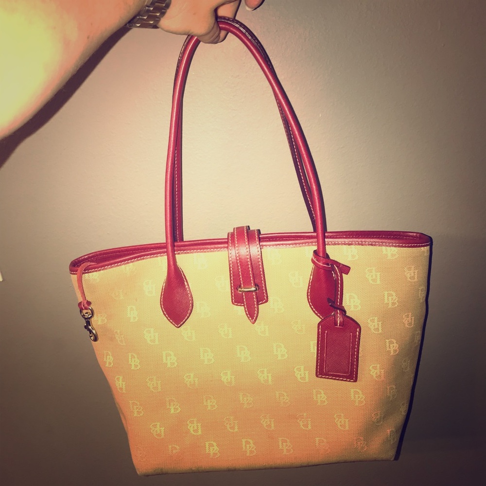 Dooney & Bourke Tote Bag Yellow Signature